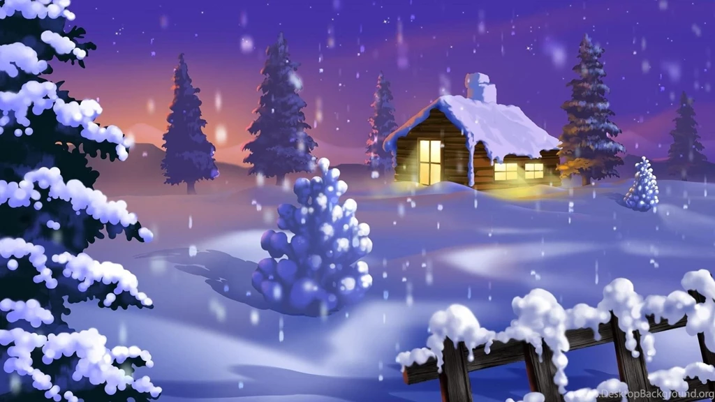 Download Wallpapers 1920x1080 Christmas Trees, Night, Home, Lights ...