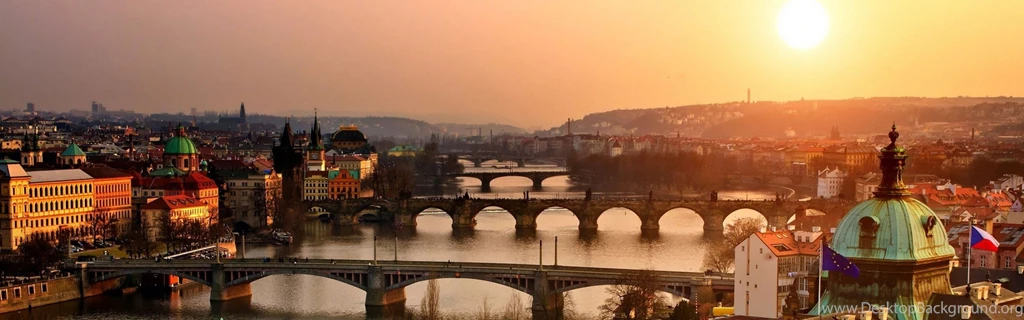 Download Wallpapers 3840x1200 Prague, Czech Republic, Bridge ...
