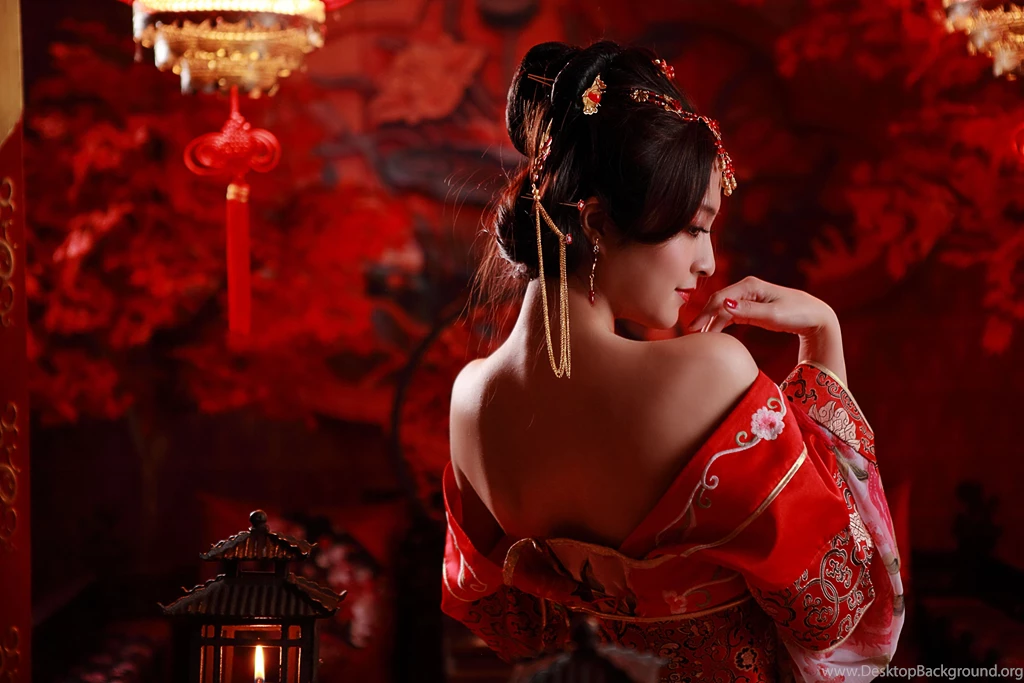 Oriental Candle Hair dress National Dress Asian Wo Ese 5K Retina ...