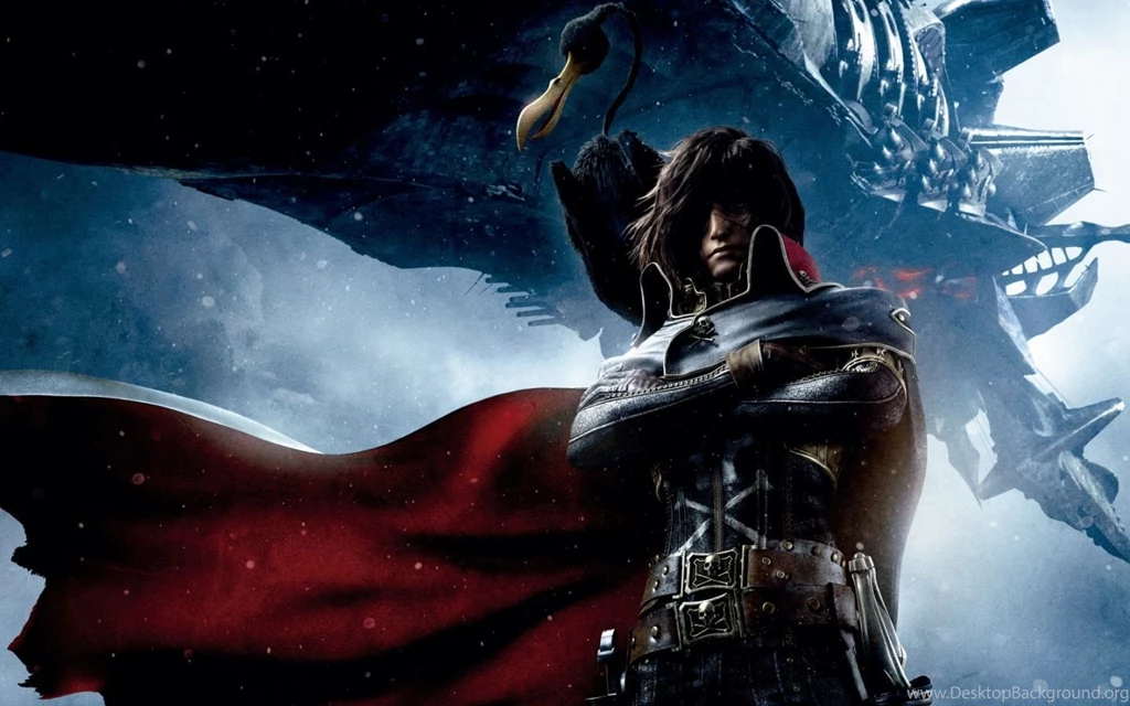 Download Wallpapers 1440x900 Space Pirate Captain Harlock, Captain ...