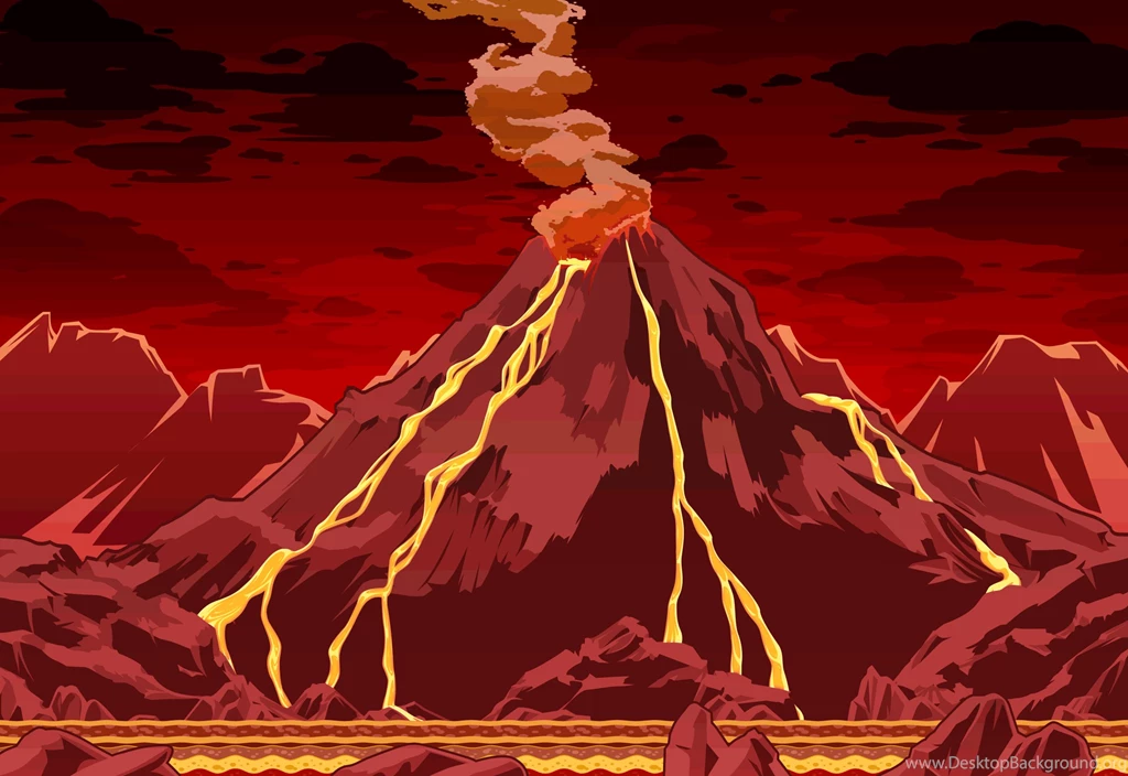 Animated Volcano Backgrounds (2) By Agifarclor On DeviantArt