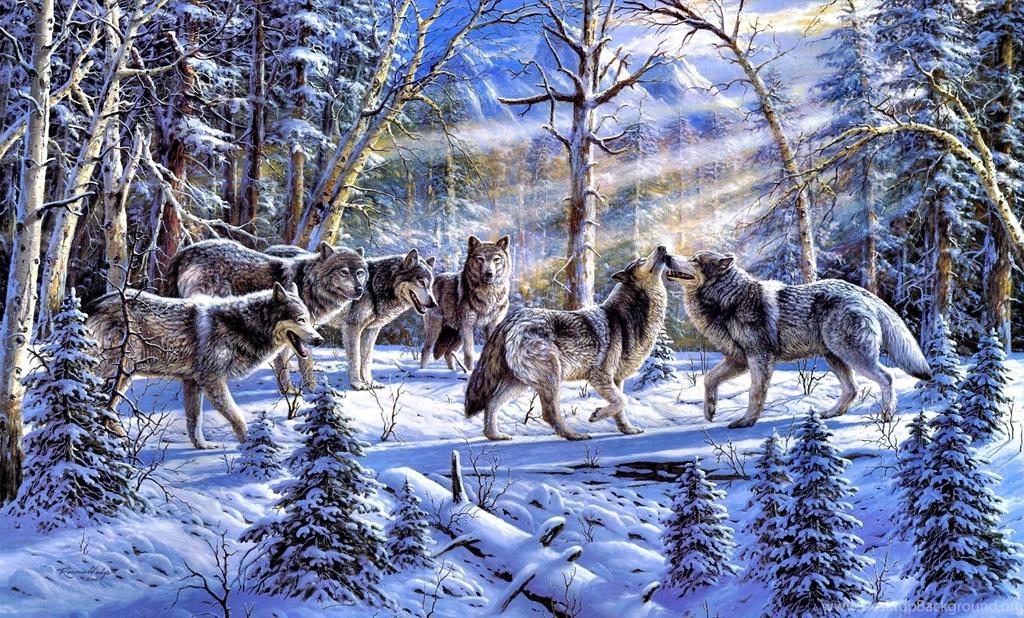 Winter Painting HD Wallpapers