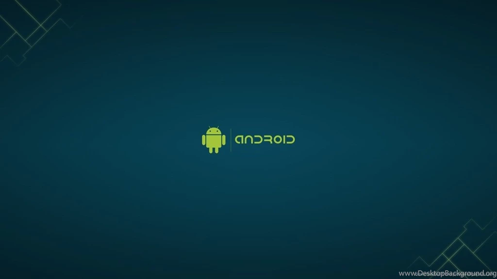 Download 1280x720 Minimalistic Android On A Blue Backgrounds Wallpapers
