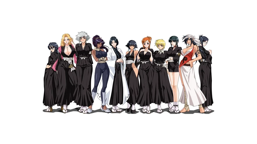 Download Wallpapers 1920x1080 Girls, Bleach, Crowd, Dress ...