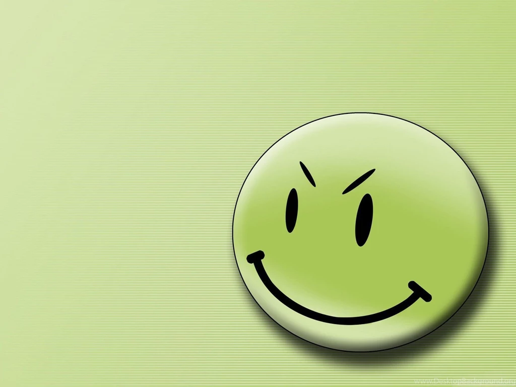 Desktop Wallpapers · Gallery · Computers · Green Smiley Face ...