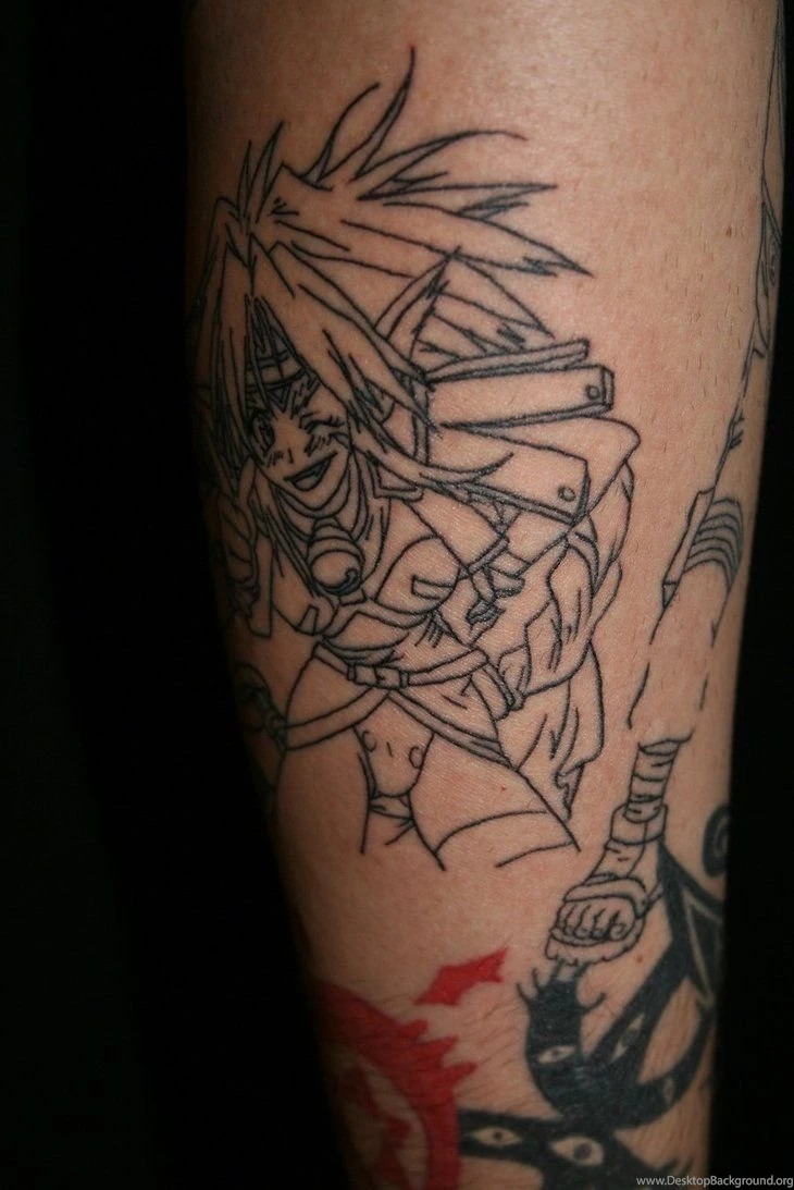 Outlaw Star Sleeve Linework By MeghanBeth On DeviantArt