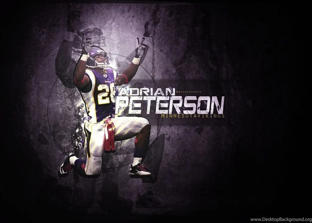 Adrian Peterson Minnesota Vikings Celebration