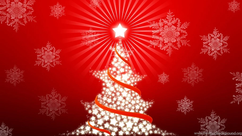 Download 1600x900 Christmas Tree Made Of Stars 2 Wallpapers