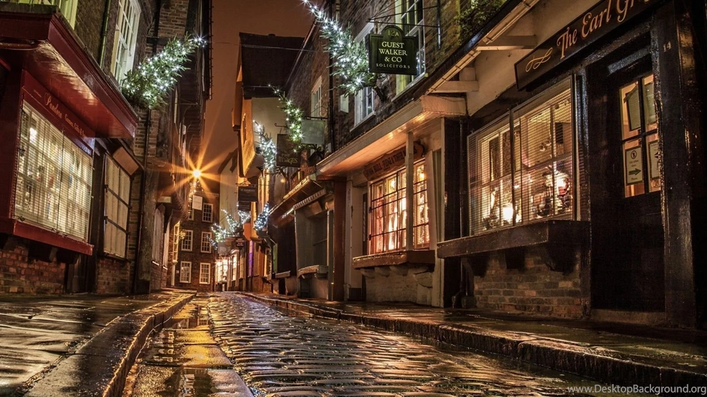 Download Wallpapers 1600x900 Street, Houses, Road, Paving, Windows ...