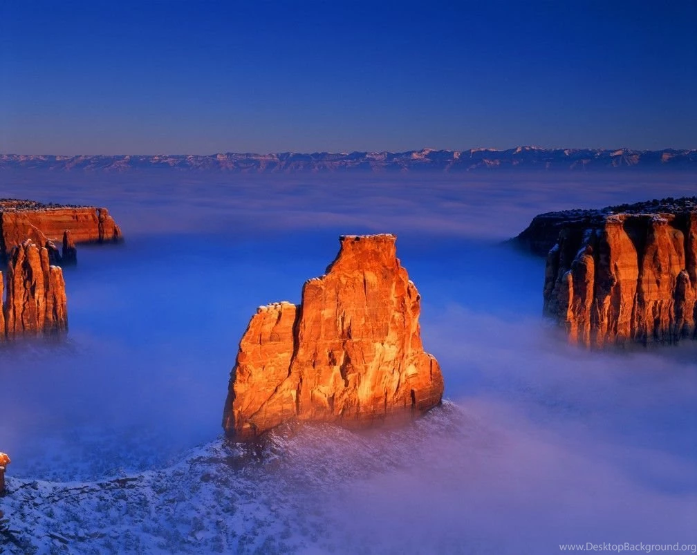 Other: Independance Rock Ariel View Arches NP Utah Low Clouds Cool ...