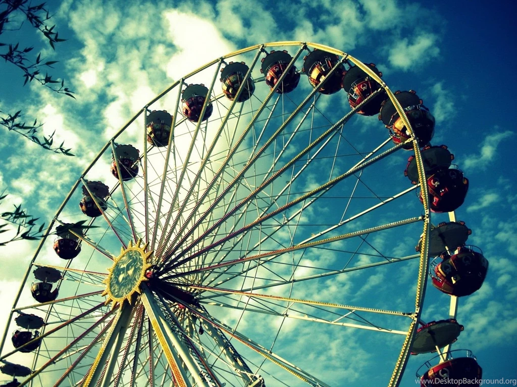 Hd 1600x1200 Big Ferris Wheel Desktop Wallpaper Backgrounds