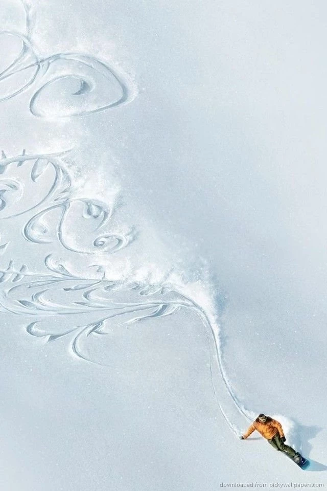 Download Snowboard Awesome Pattern Wallpapers For iPhone 4