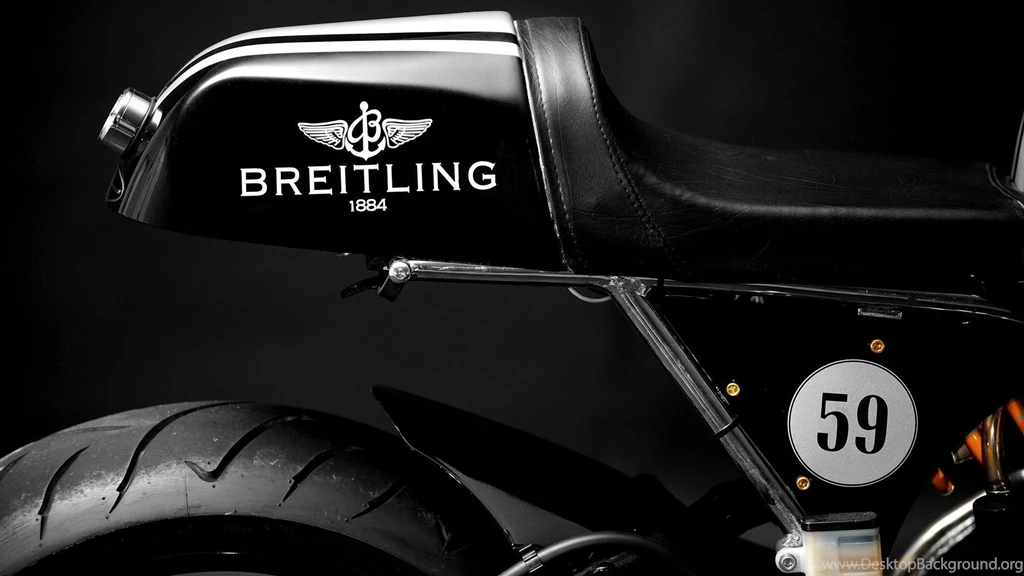 Black Breitling Motorbikes Motorcycles Cafe Racer Wallpapers ...