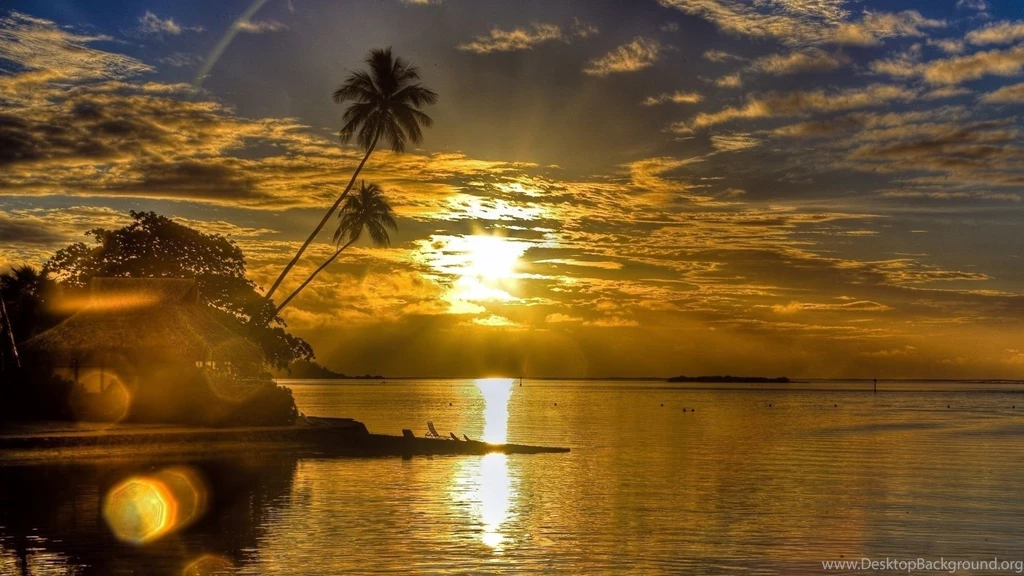 1920x1080 Sunrise Beach Tropical Wallpapers