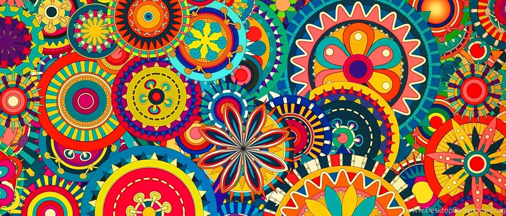 Colorful Pattern Mixed Wallpapers