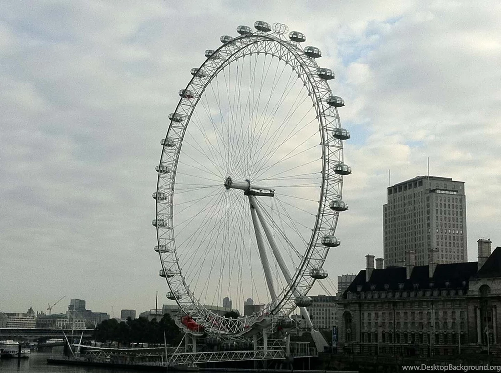 London Eye Overcast Wallpapers Nexus Wallpapers