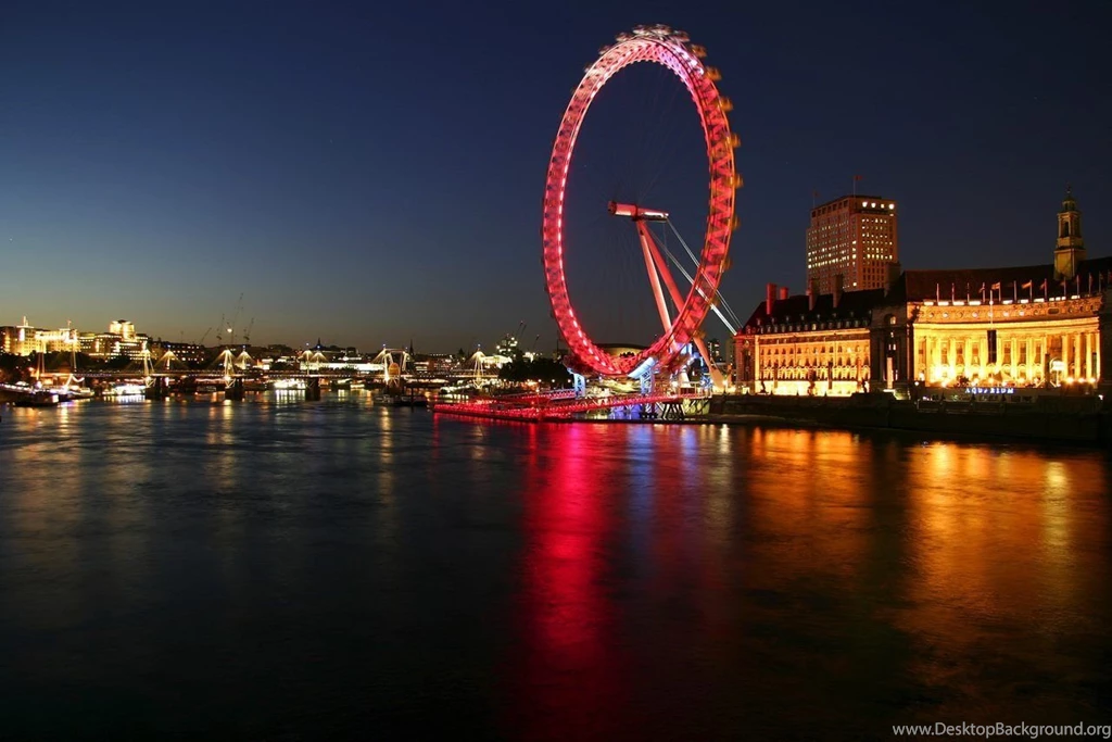 London Eye At Night Inside Wallpaper.