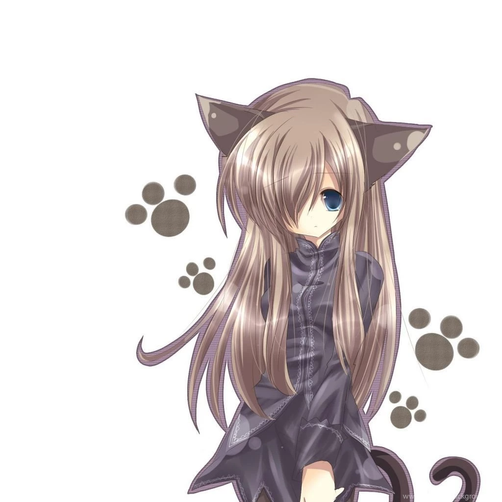 Download Wallpapers 1024x1024 Cat Girl, Nekomimi, Art, Anime, Girl ...