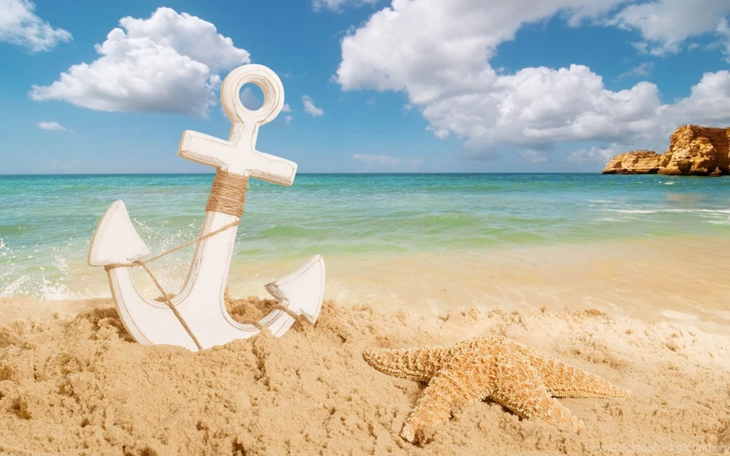 1920x1200 Anchor On The Beach Desktop PC And Mac Wallpapers
