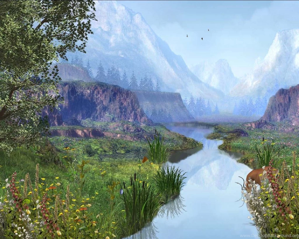 Mountain River Animated Wallpapers Download