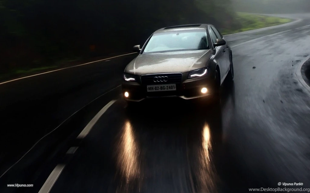 Audi On The Night Road Wallpapers And Images Wallpapers ...