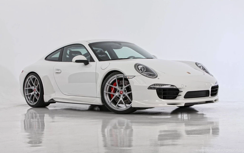 Click To Free Download The Wallpapers A White Porsche Car In Stop ...