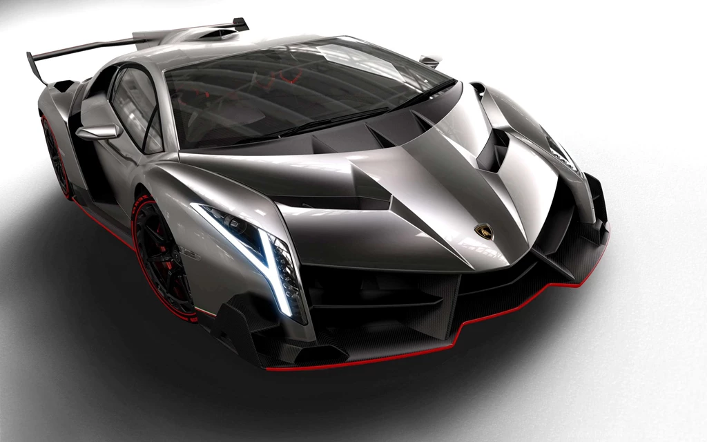 White Lamborghini Veneno Wallpapers Image