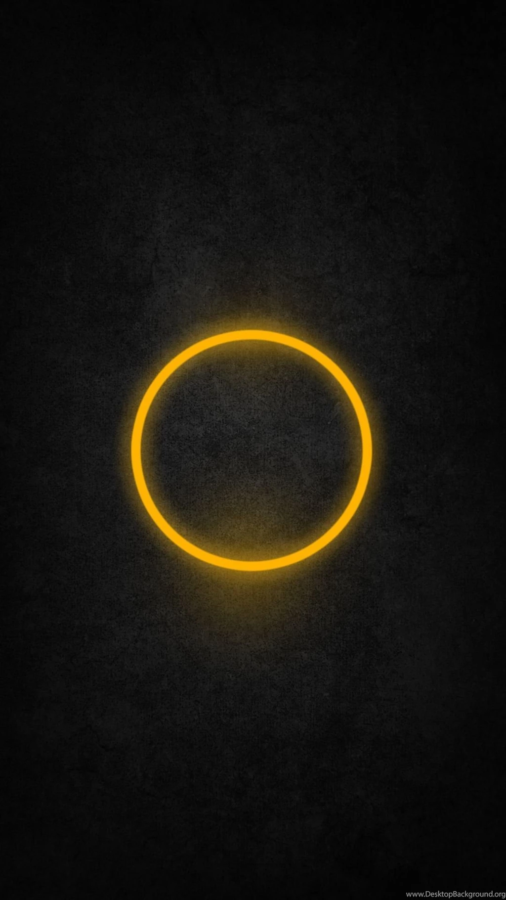 Glowing Yellow Ring Mobile Wallpapers 3735