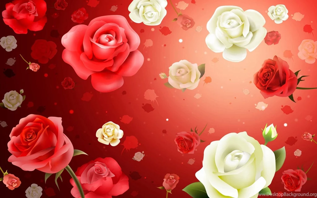Roses Flowers Backgrounds Desktop Wallpapers