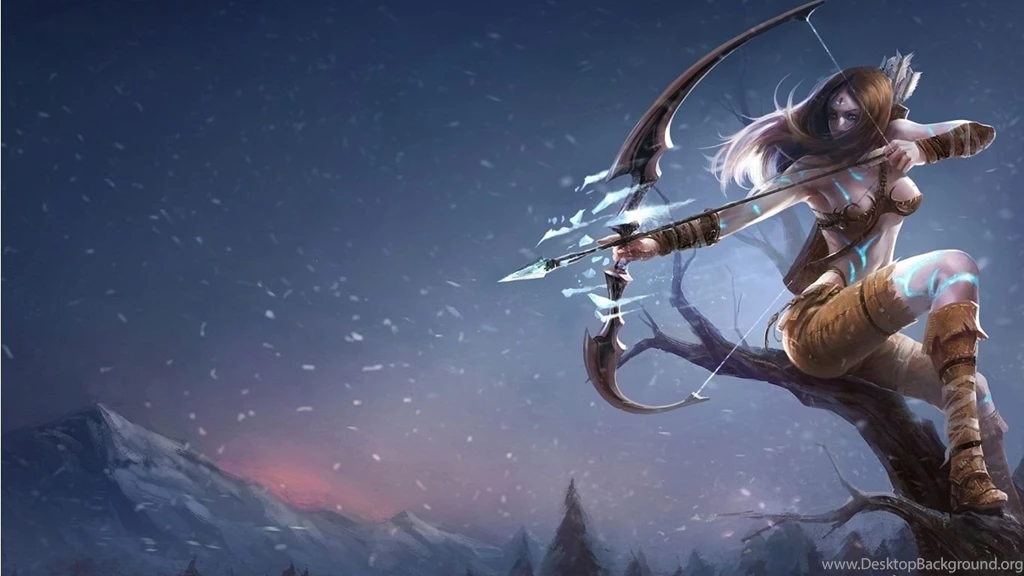 Ashe League Of Legends Wallpapers 1366x768 243889 Desktop Background Images, Photos, Reviews