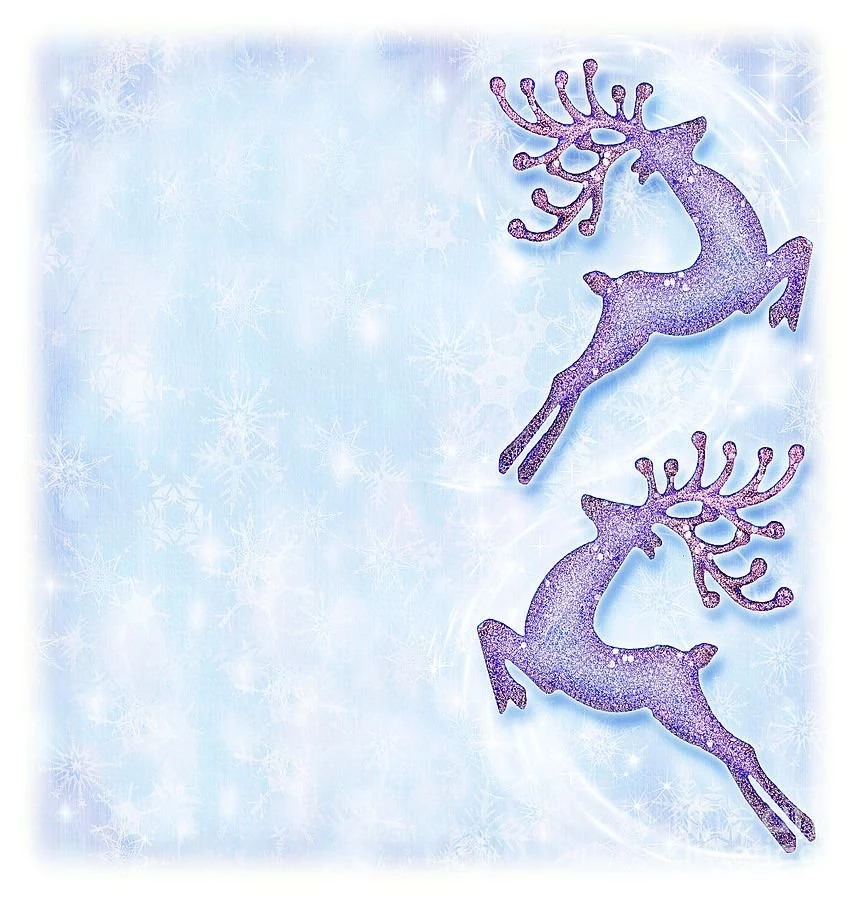 Christmas Holiday Card Festive Backgrounds Reindeer Decorative ...