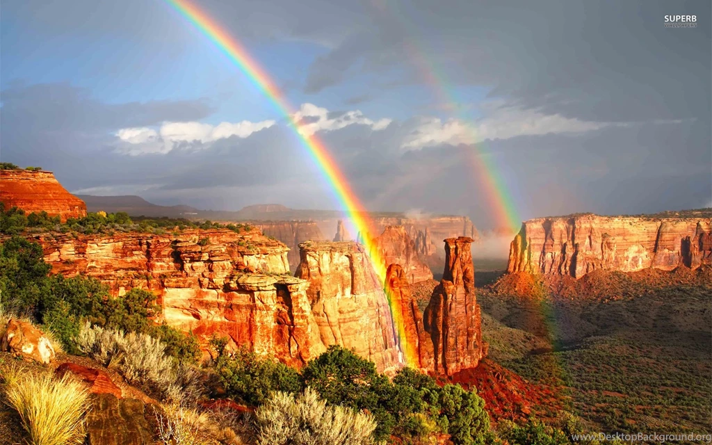 Rainbows In The Colorado National Monument Wallpapers Nature ...