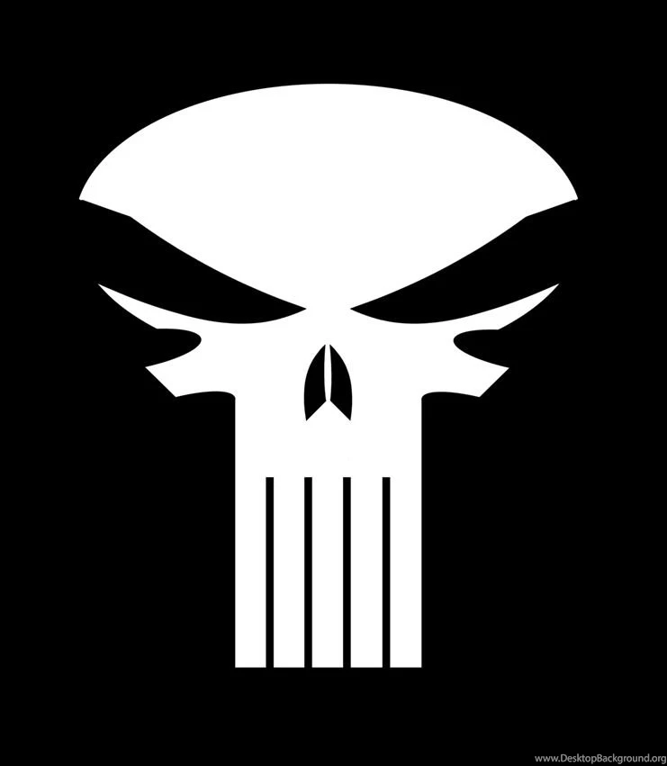 New Punisher Skull From ComicCon Raw Studios Desktop Background