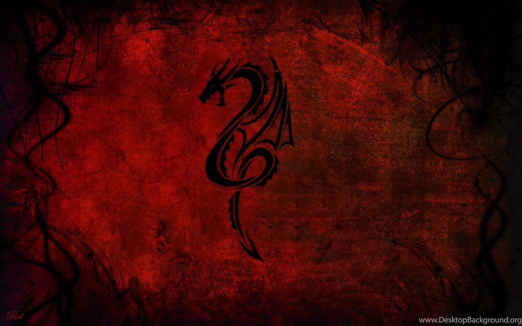 Download Wallpapers 2560x1600 Dragon, Pattern, Red, Black 2560x1600 ...