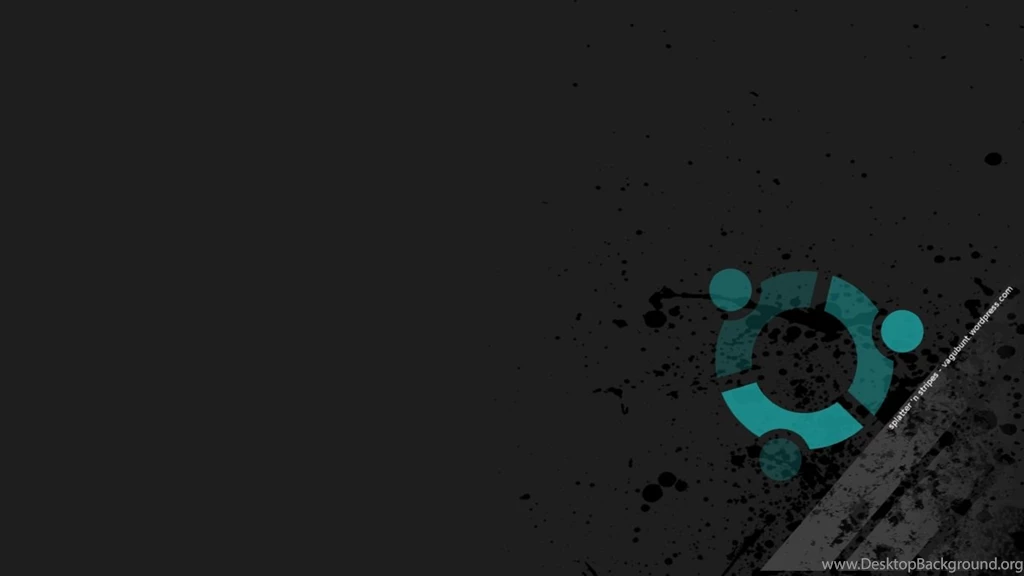 Ubuntu Wallpaper: Splatter N Stripes