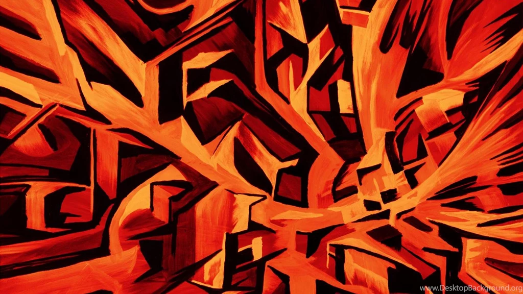 Orange An Black Abstract Wallpapers (