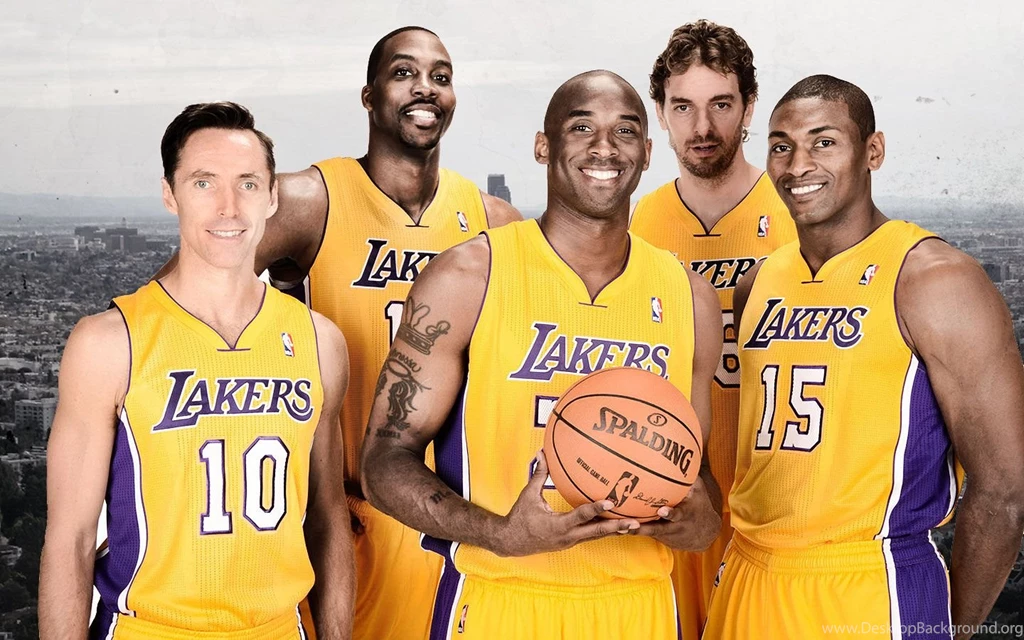 LA Lakers 2013 Starters Media Days 1440×900 Wallpapers