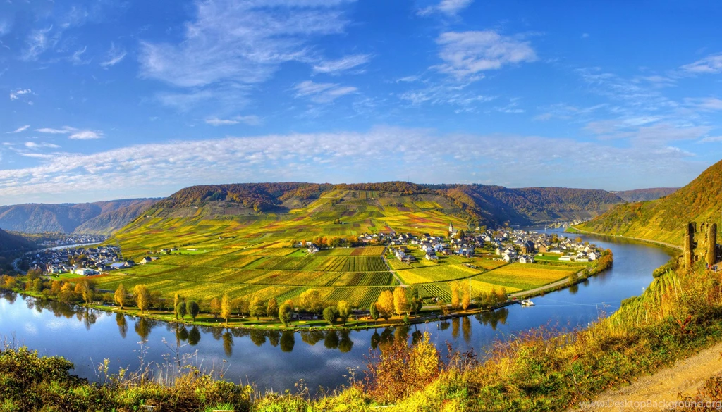 Scenery House River Field Sky Germany Beilstein Cities Nature City ...