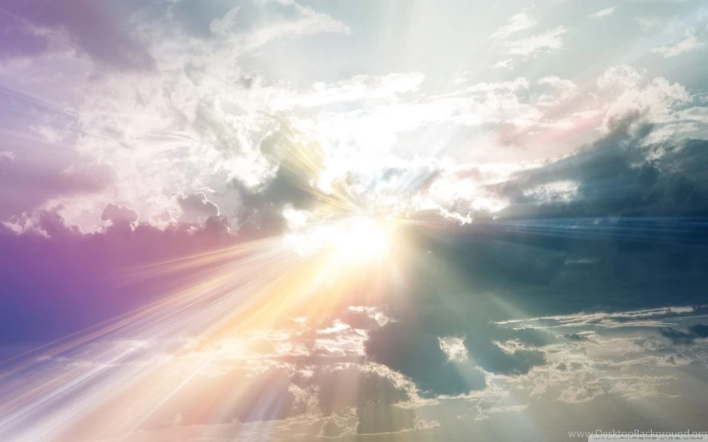 Sun Rays Through The Clouds Colorful HD Desktop Wallpapers ...