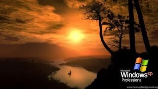 Windows River Montain Sunset Xp Desktop Wallpapers Download ...
