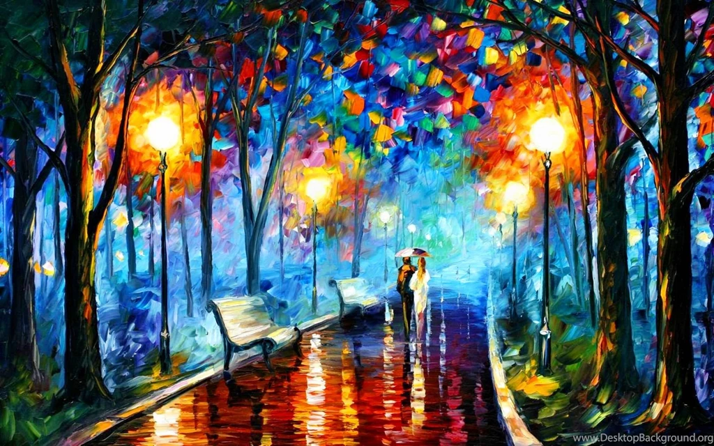 Leonid Afremov Multicolor Paintings Wallpapers (
