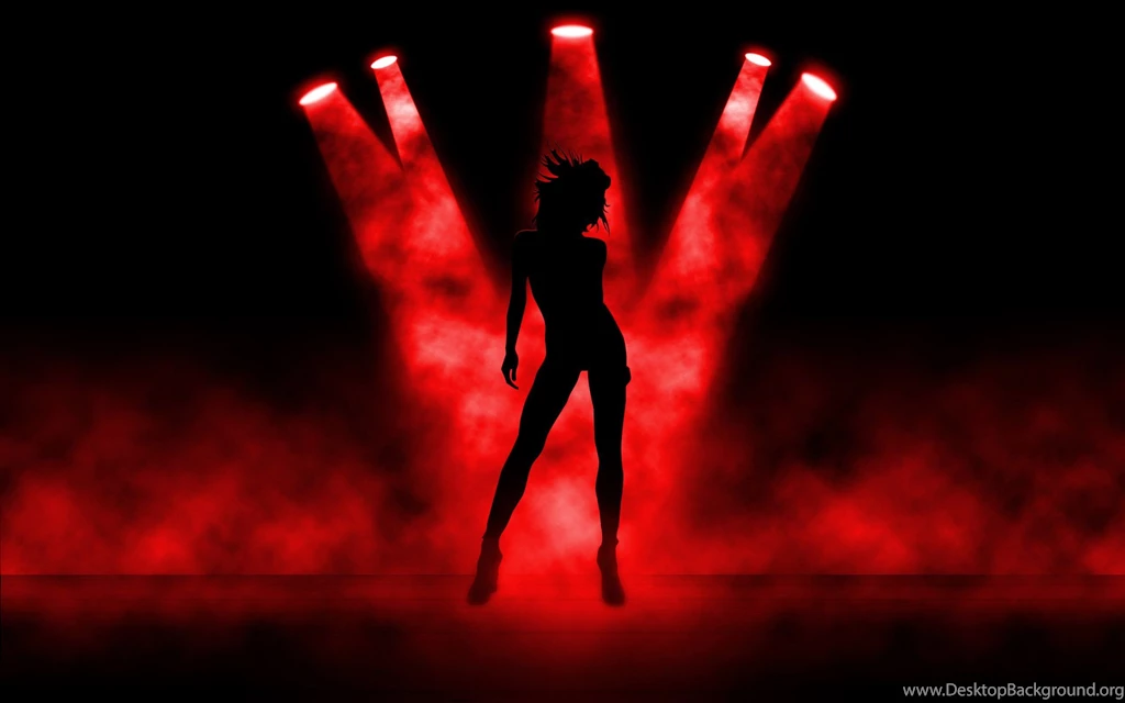 Abstract Art Girl Stripper Light Red Wallpapers