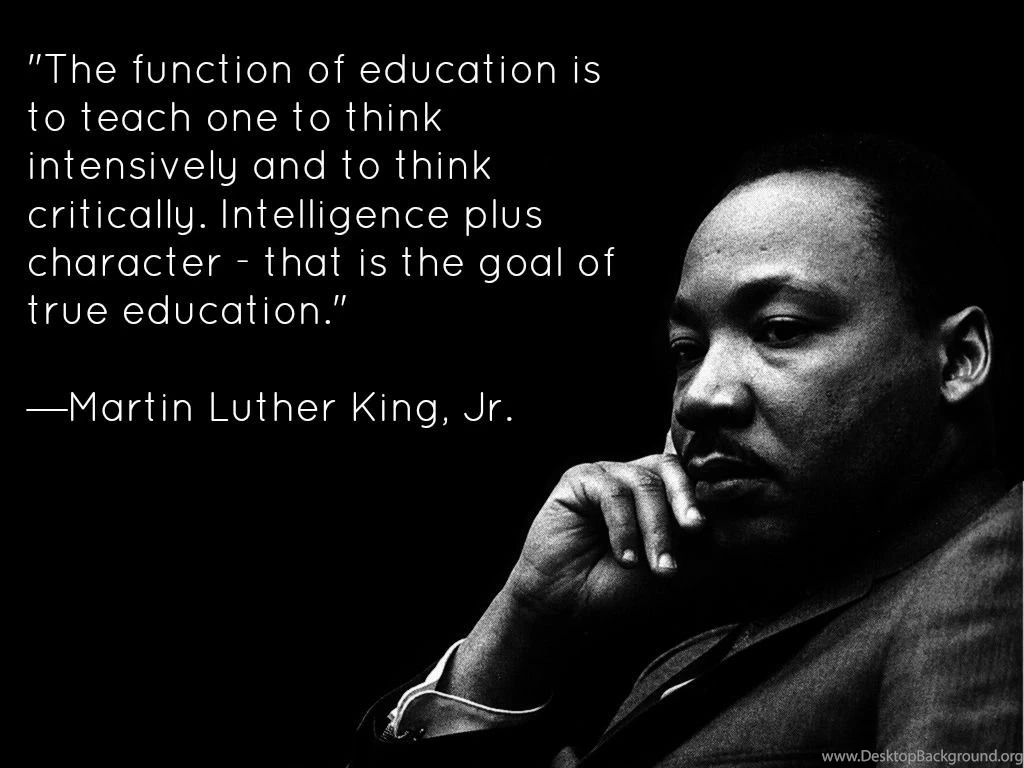 Intelligence Plus Character Black History Month Martin Luther ...