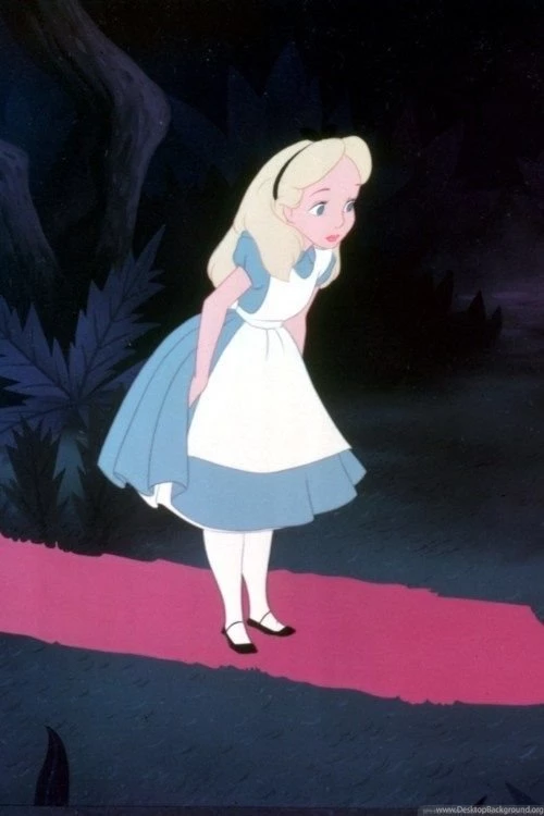 Alice In Wonderland Disney's Cartoon iPhone 4 Wallpapers Desktop Background