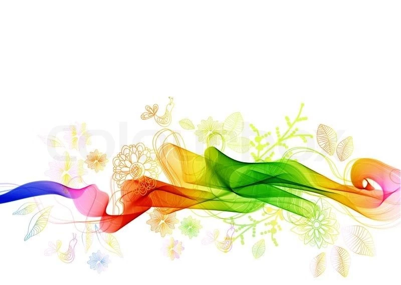 Beautiful Abstract Backgrounds With Flowers And Birds, Illustration ...