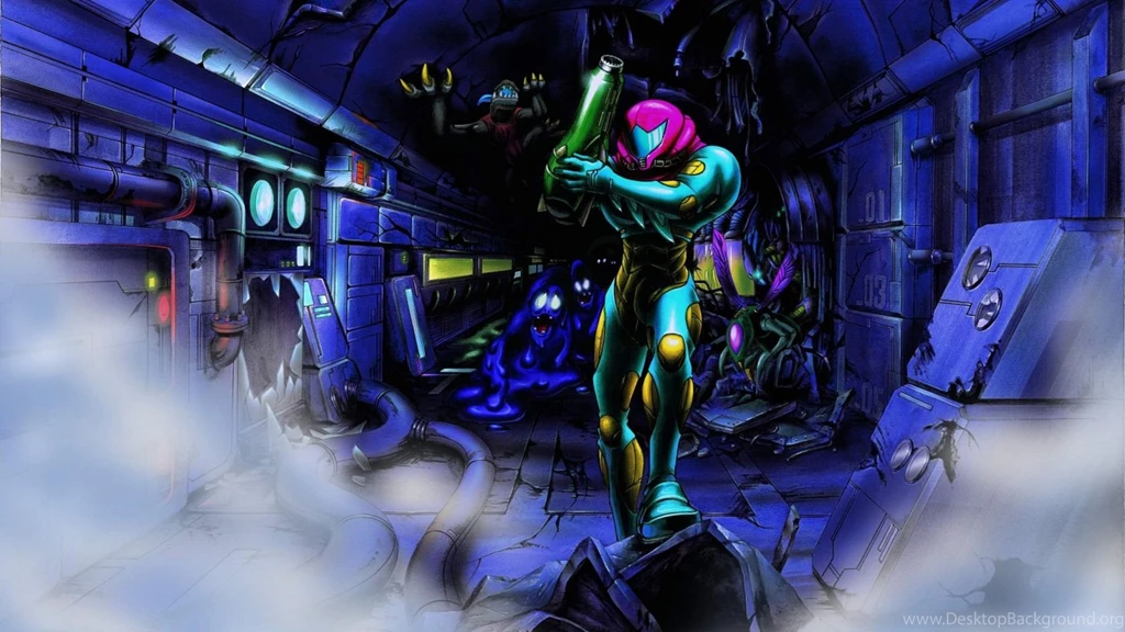 Metroid Nintendo Samus Aran Cartoons Fan Art Wallpapers » WallDevil ...