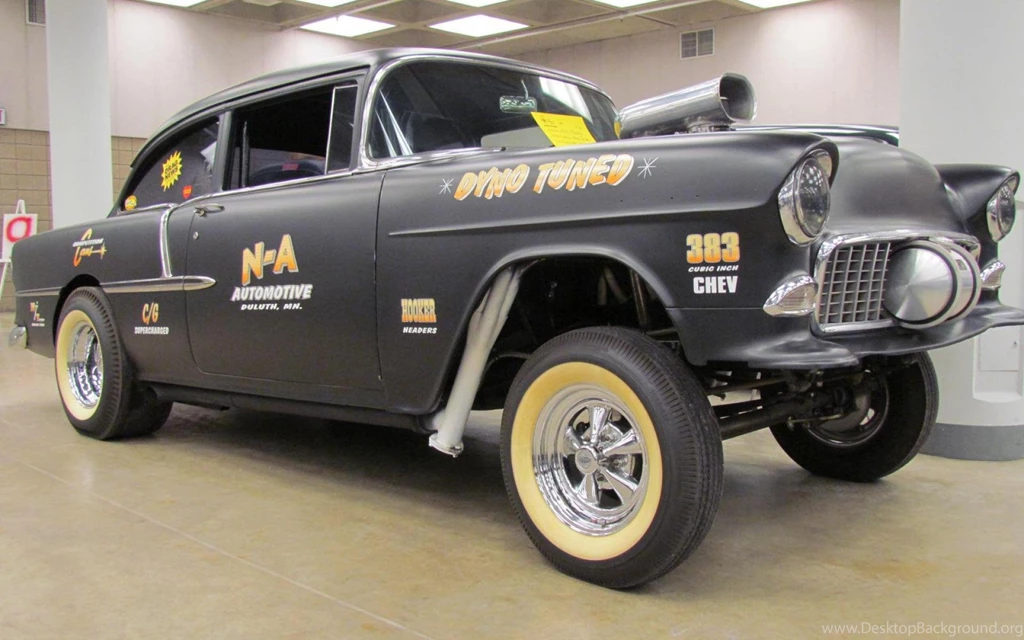 1955 CHEVROLET GASSER DRAG CAR WALLPAPER ( Desktop Background