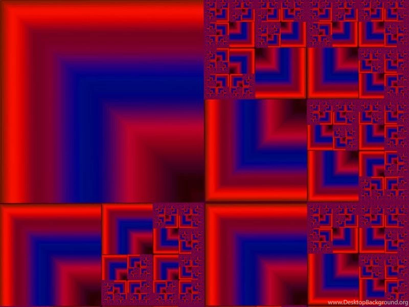 Red Blue Square Wallpapers Fractal Art Gallery