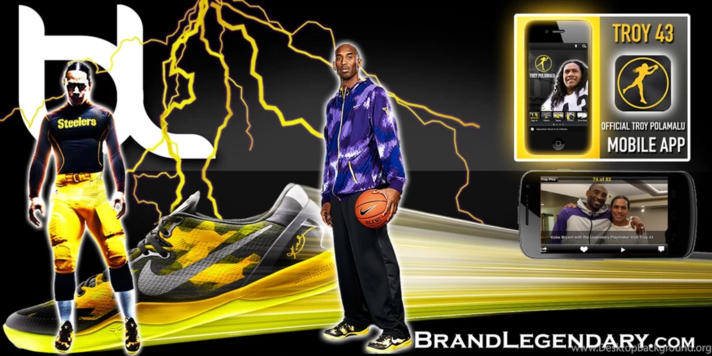Troy Polamalu Kobe 8 Basketball Wallpapers 2012 Streetball