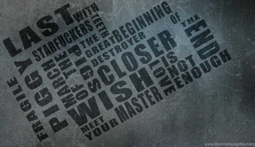 Nine Inch Nails Typography Wallpapers